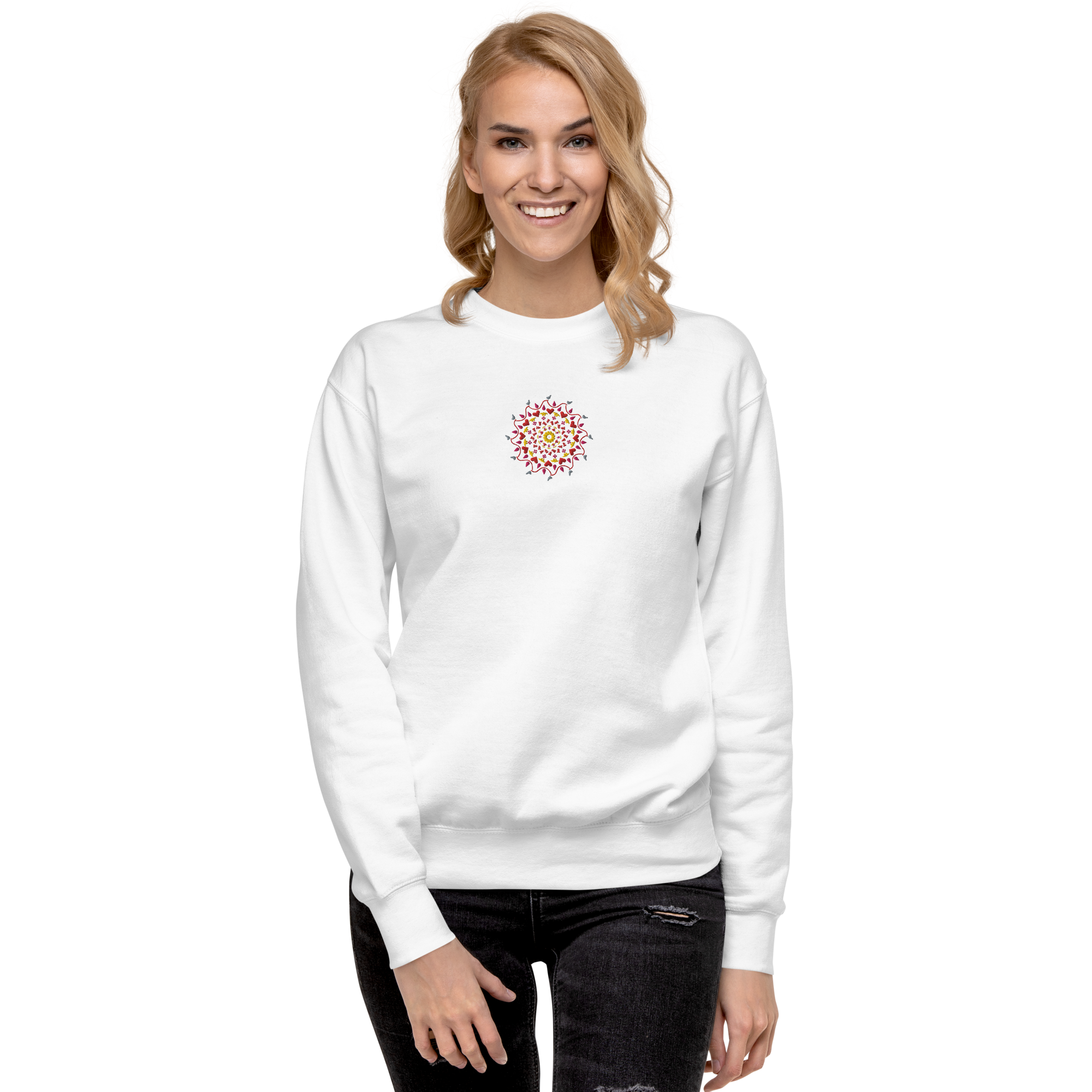 Mandala Embroidery Sweatshirt - Image 4
